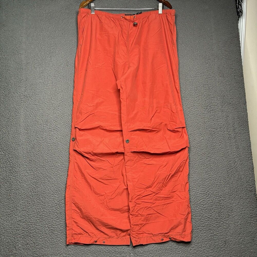 Vintage Structure Express Paratrooper Pants Drawstring XL Orange Military Flight